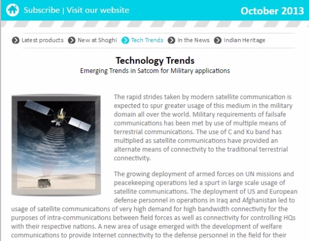 Emerging Trends in Satcom for Military applications